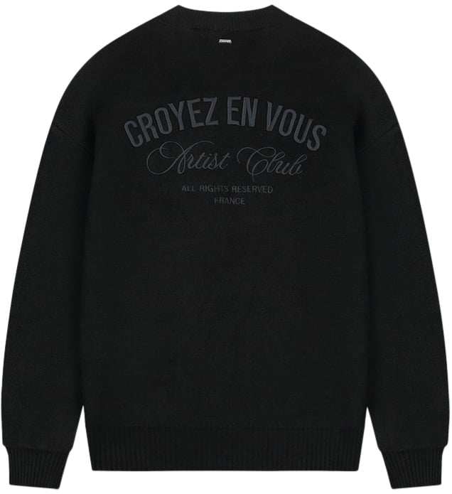 Croyez Croyez 'En Vous' Knit Sweater Zwart