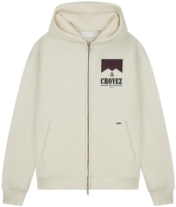 Croyez Croyez Maison Fumes Zip Hoodie Wit
