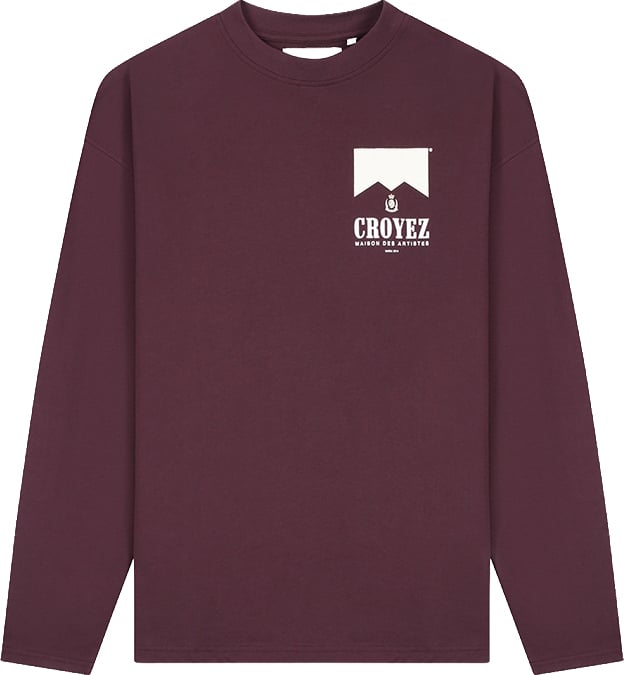 Croyez Croyez Maison Fumes Longsleeve Maroon