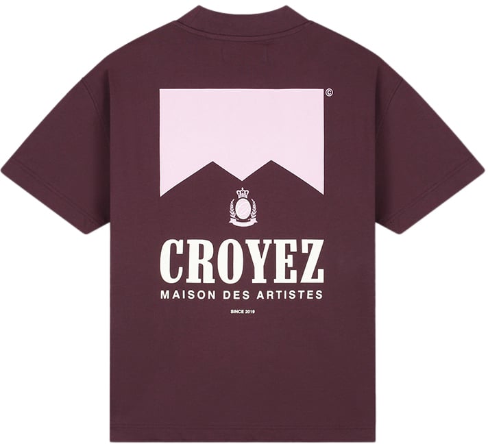 Croyez Croyez Maison Fumes T-Shirt Maroon