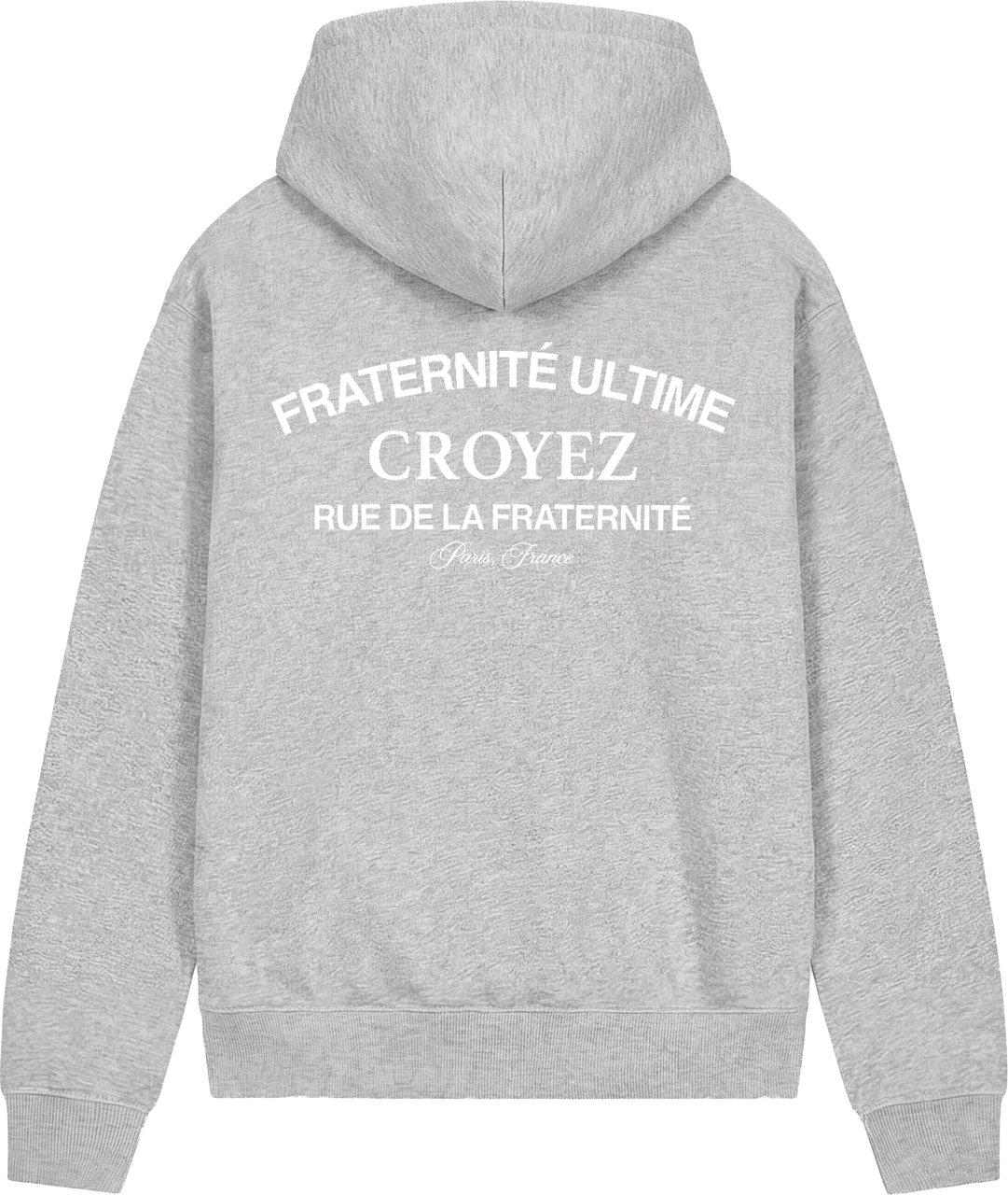 Croyez Croyez Original Fraternite Zip Hoodie Grijs