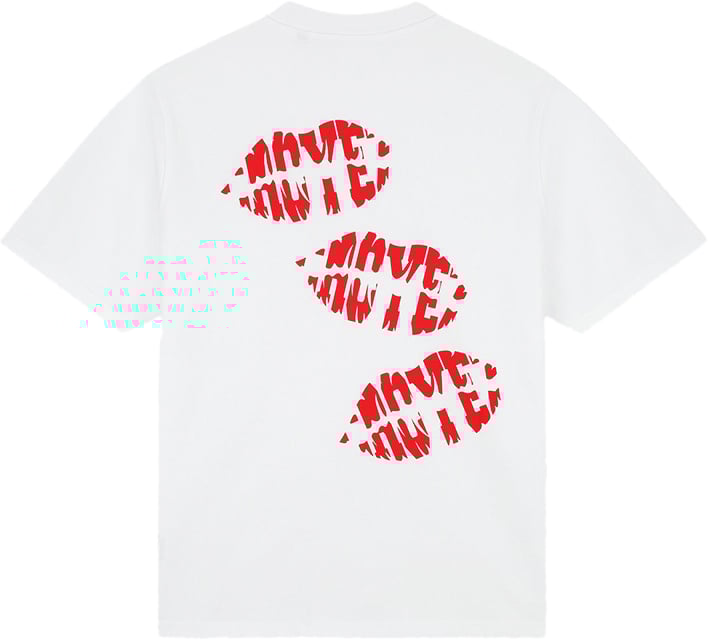 Croyez Croyez Lips T-Shirt Wit
