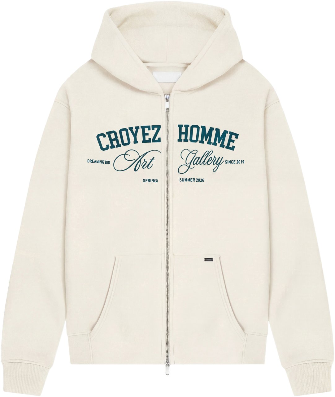 Croyez Croyez Art Gallery Zip Hoodie Wit