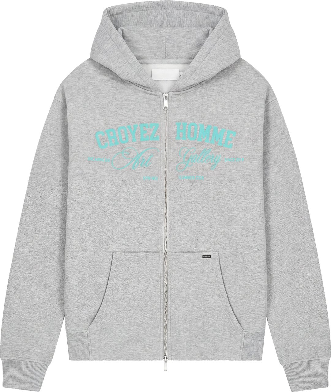 Croyez Croyez Art Gallery Zip Hoodie Grijs