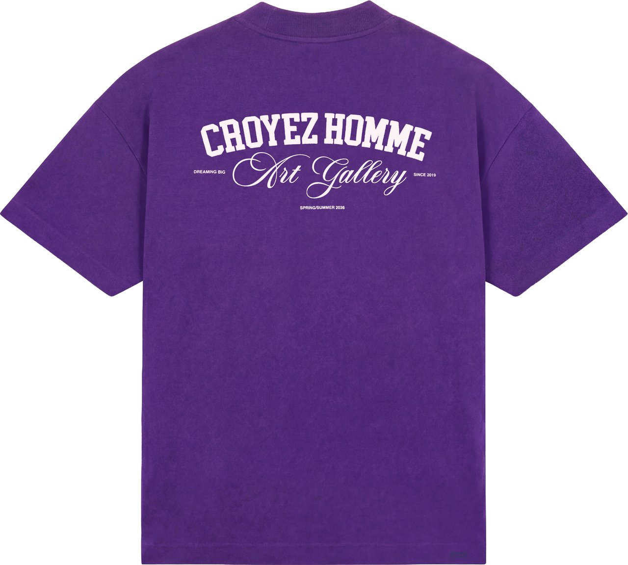 Croyez Croyez Art Gallery T-Shirt Paars