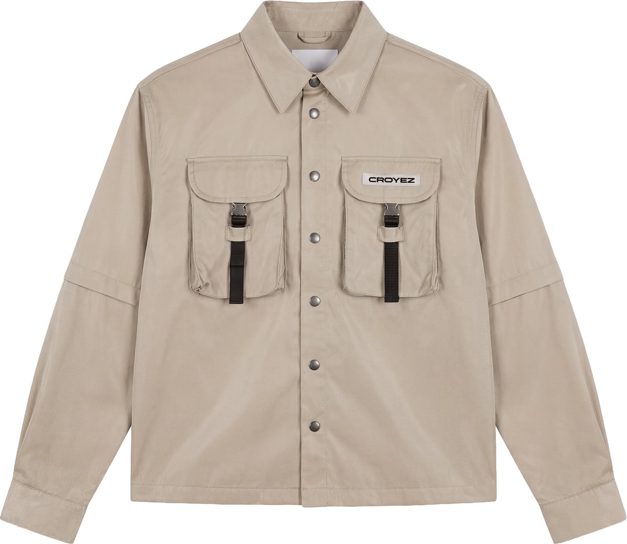Croyez Croyez Etiquette Nylon Jacket Beige