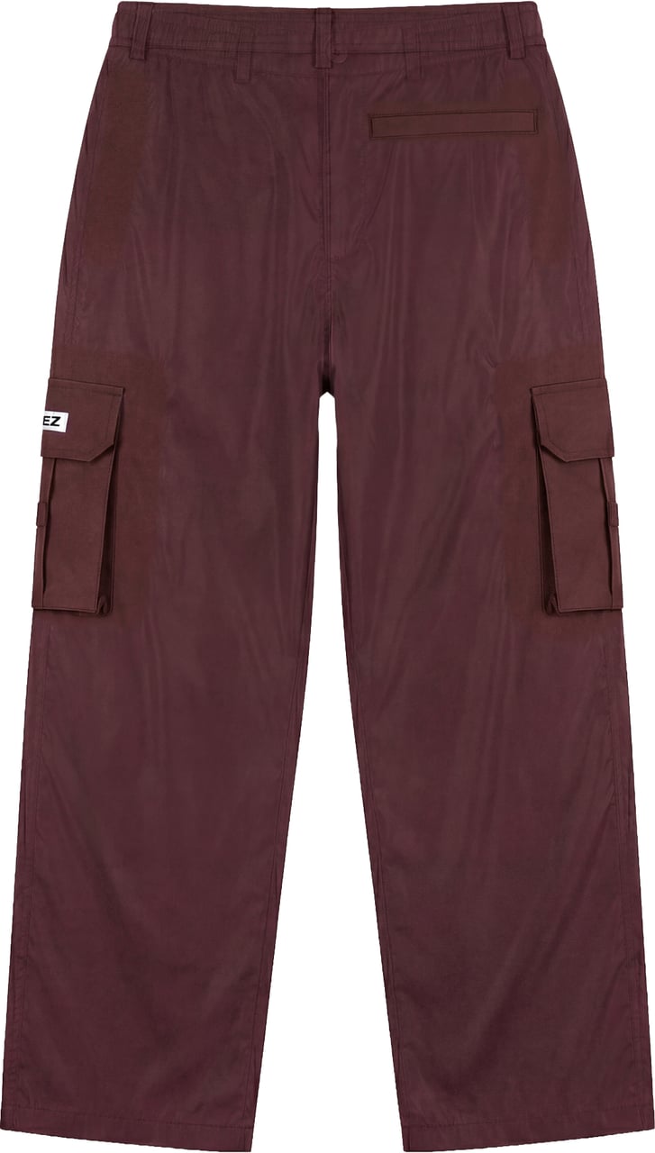 Croyez Croyez Etiquette Nylon Pants Maroon