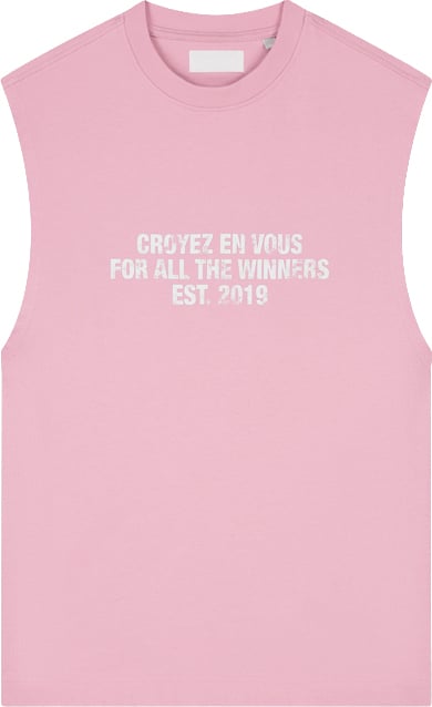 Croyez Winners Sleeveless T-Shirt Roze