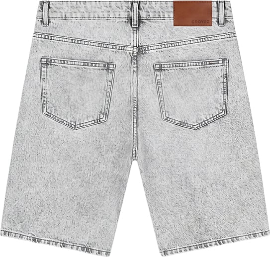 Croyez CD2 Washed Denim Shorts Grijs