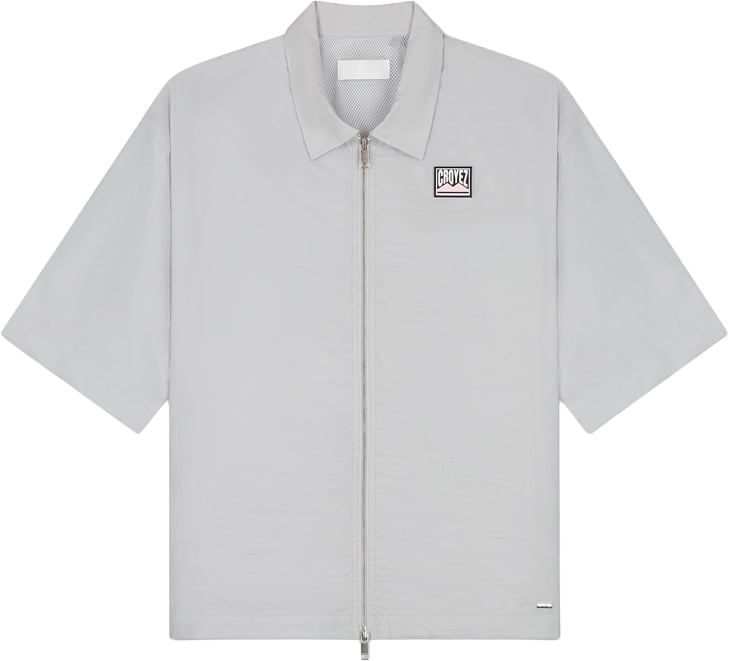Croyez Crinkle Patch Shirt Grijs