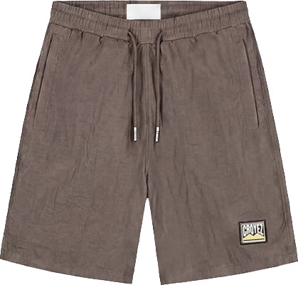 Croyez Croyez Crinkle Patch Shorts Bruin