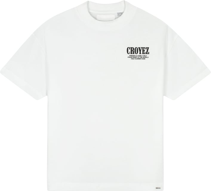Croyez Flower And Heart T-Shirt Wit