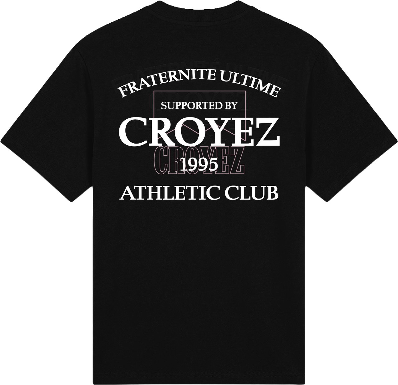 Croyez Overlay Fraternite T-Shirt Zwart