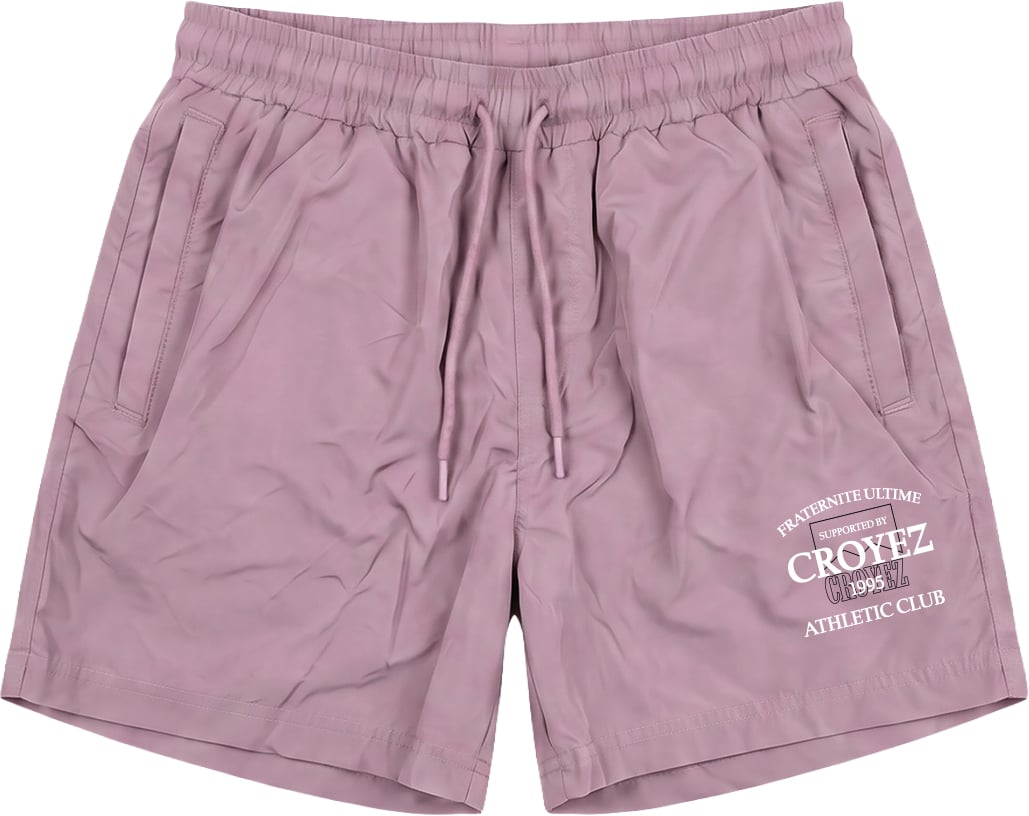 Croyez Overlay Fraternite Swim Shorts Roze