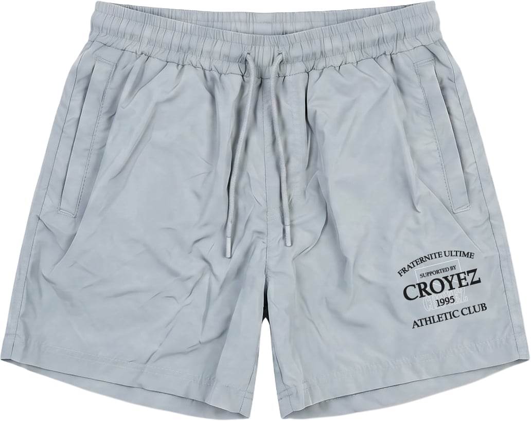 Croyez Overlay Fraternite Swim Shorts Grijs