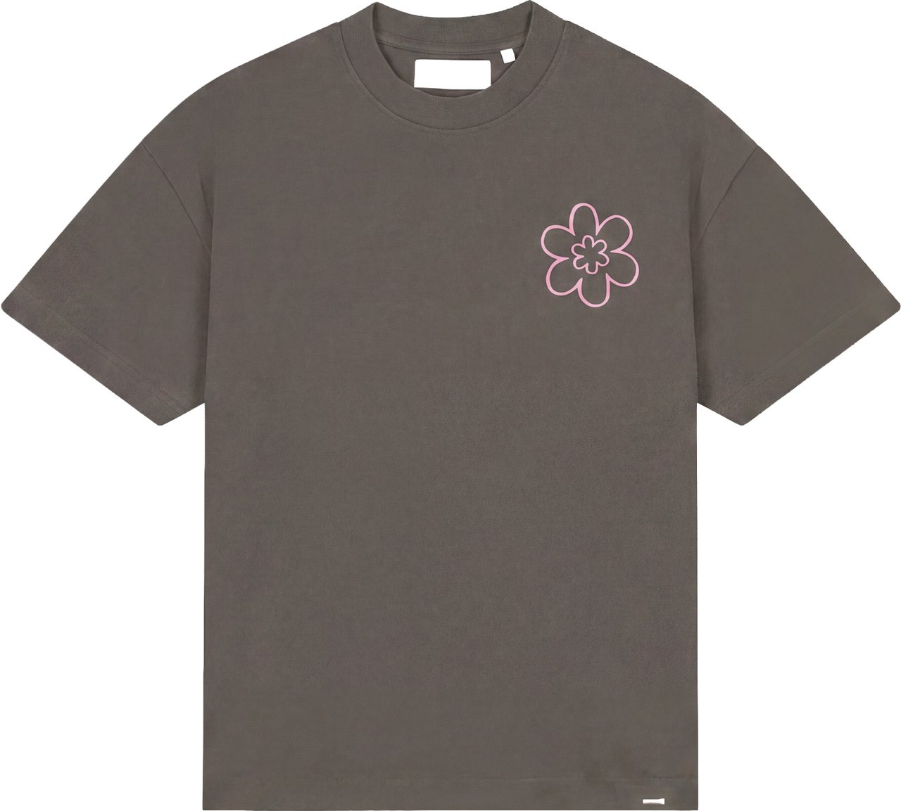 Croyez Contour De La Fleur T-Shirt Bruin