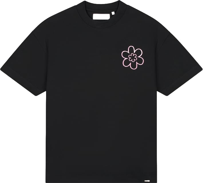 Croyez Croyez Contour De La Fleur T-Shirt CRA40026069 Black 49001 Zwart