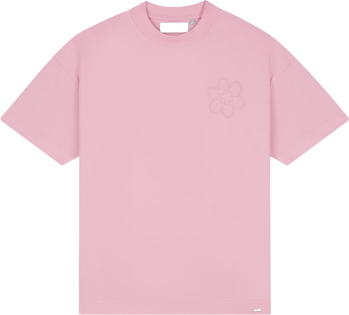 Croyez Contour De La Fleur T-Shirt Roze