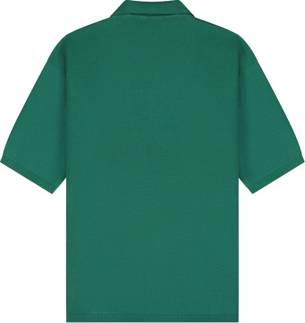 Croyez Croyez Nombre Knit Polo CRA40026077 Forest Green 43021 Donkergroen