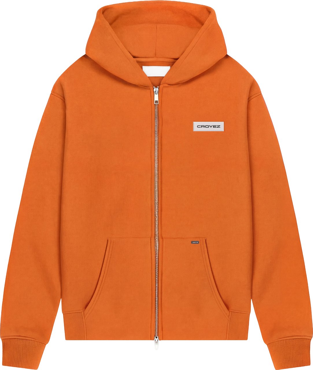 Croyez Croyez Etiquette Zip Hoodie Oranje