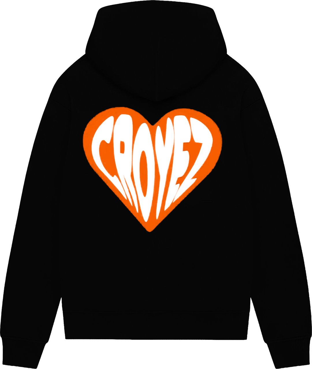 Croyez Croyez Puffed Heart Zip Hoodie Zwart