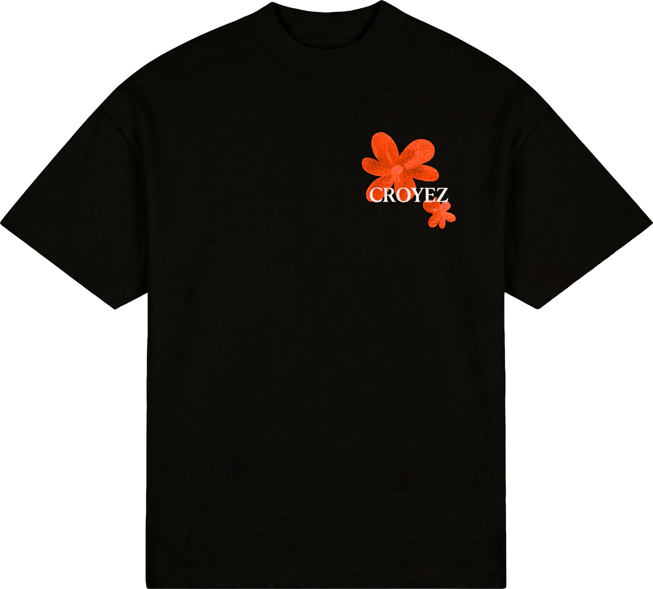 Croyez Botanique T-Shirt CRA80026009 Black/Orange 49020 Zwart
