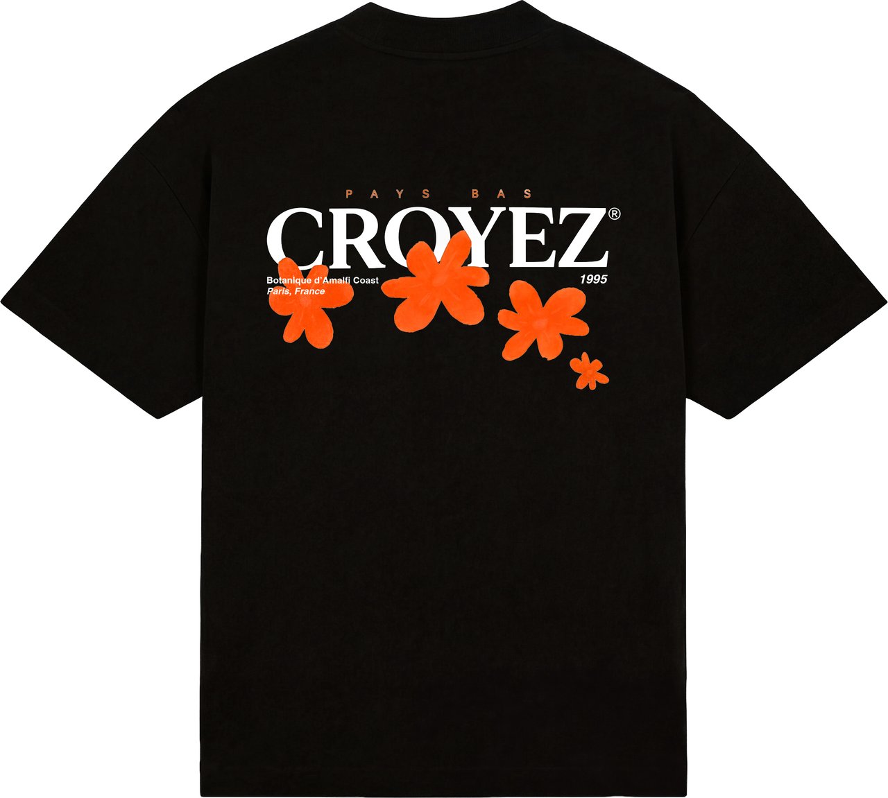 Croyez Botanique T-Shirt CRA80026009 Black/Orange 49020 Zwart