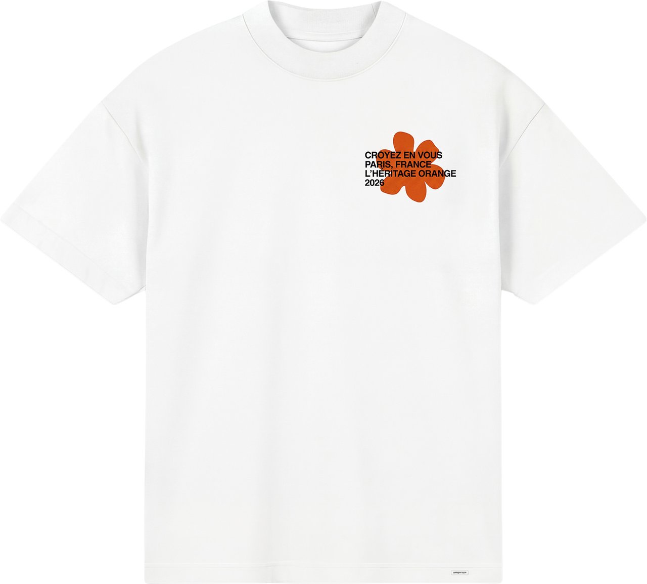 Croyez Croyez Silhouette T-Shirt Wit