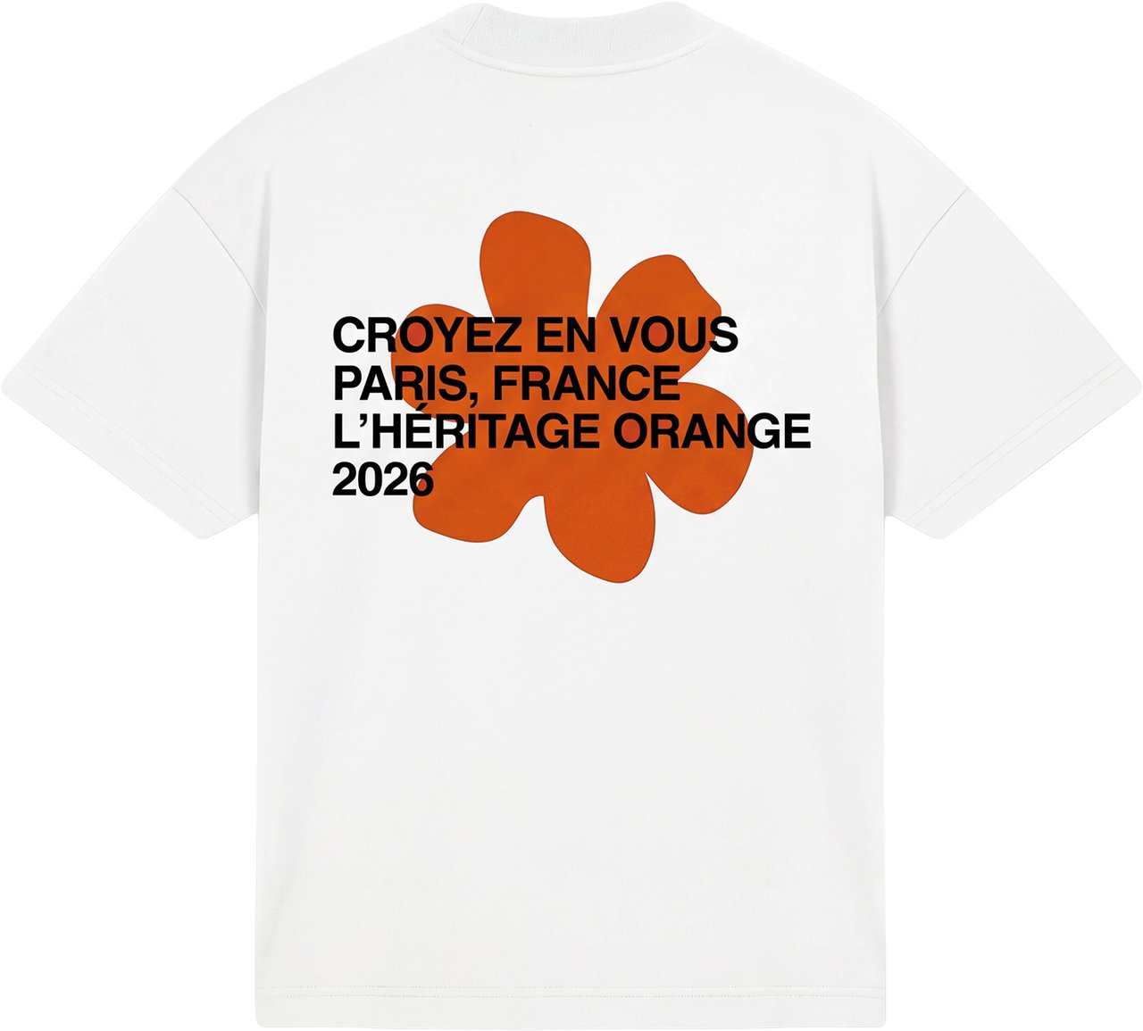 Croyez Croyez Silhouette T-Shirt Wit