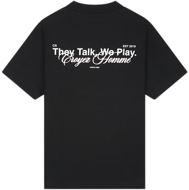 Croyez Croyez Talk And Play T-Shirt Zwart