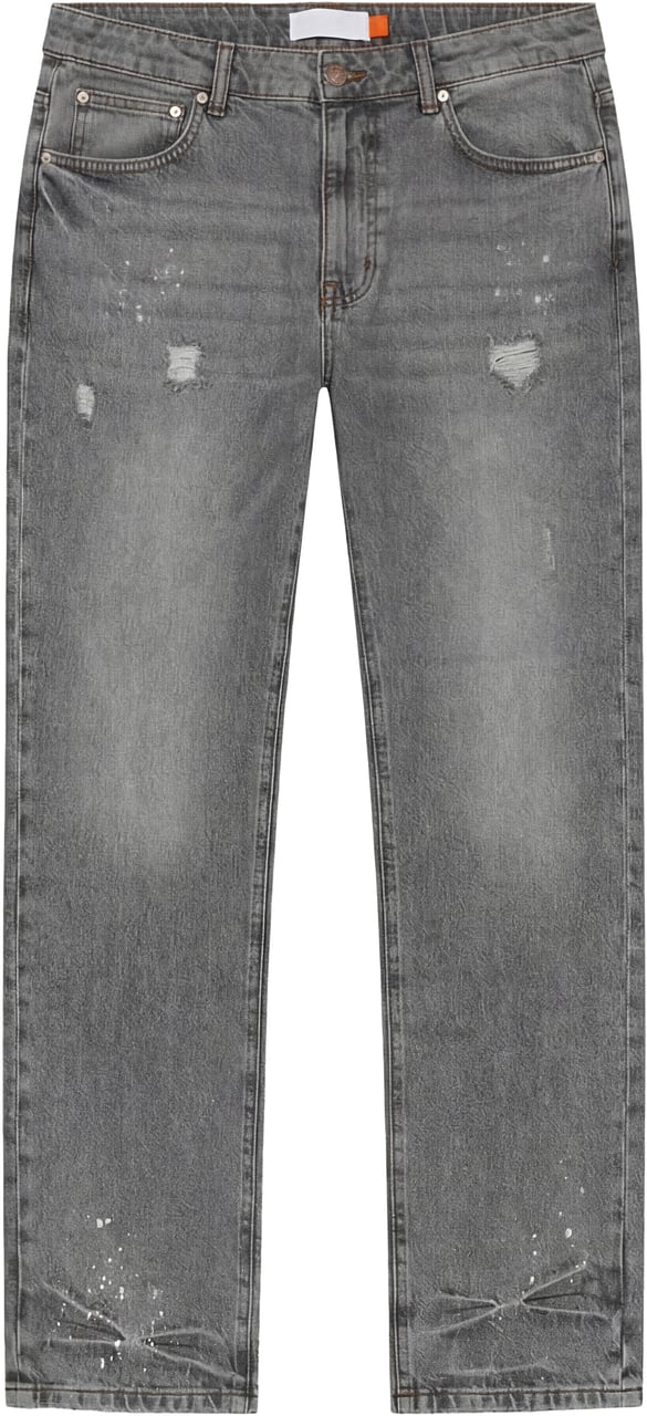 Croyez Croyez Straight Leg Washed Denim Grijs