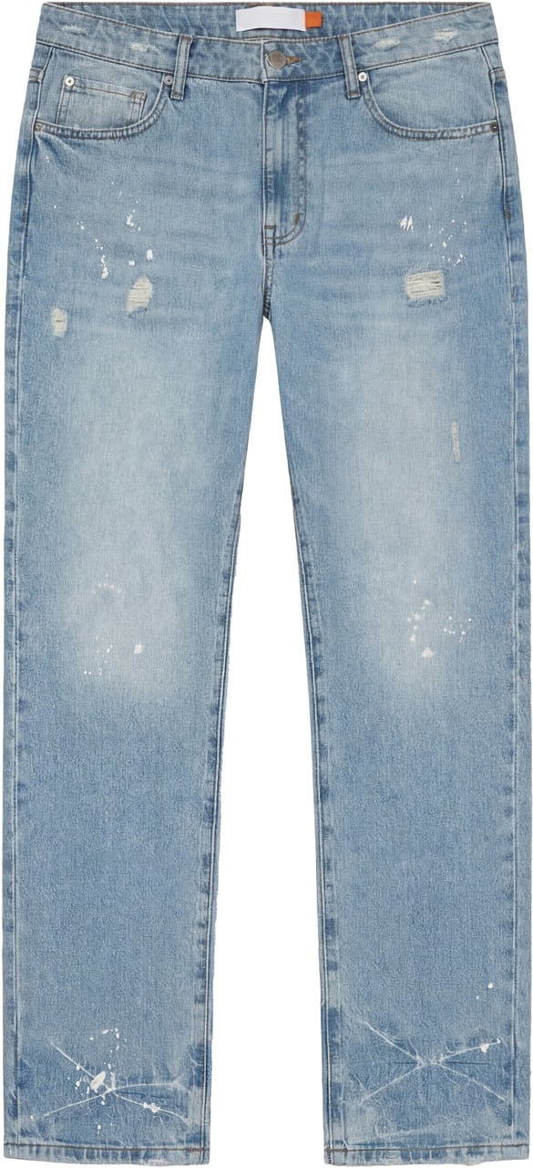 Croyez Croyez Straight Leg Washed Denim Blauw