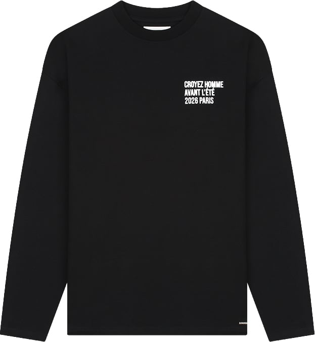 Croyez Croyez Classique Longsleeve Zwart