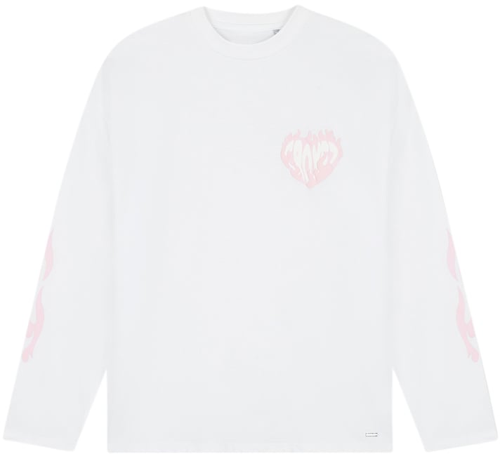 Croyez Croyez Heart On Fire Longsleeve Wit