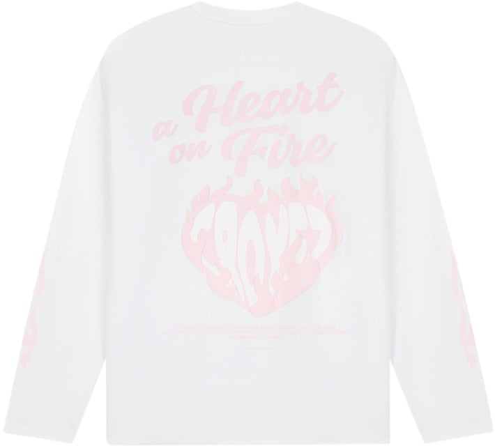 Croyez Croyez Heart On Fire Longsleeve Wit