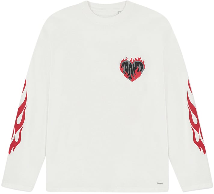 Croyez Croyez Heart On Fire Longsleeve Wit