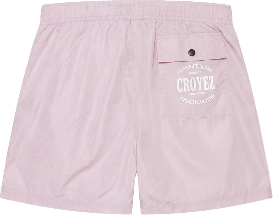 Croyez Croyez Stamp Swim Shorts Roze