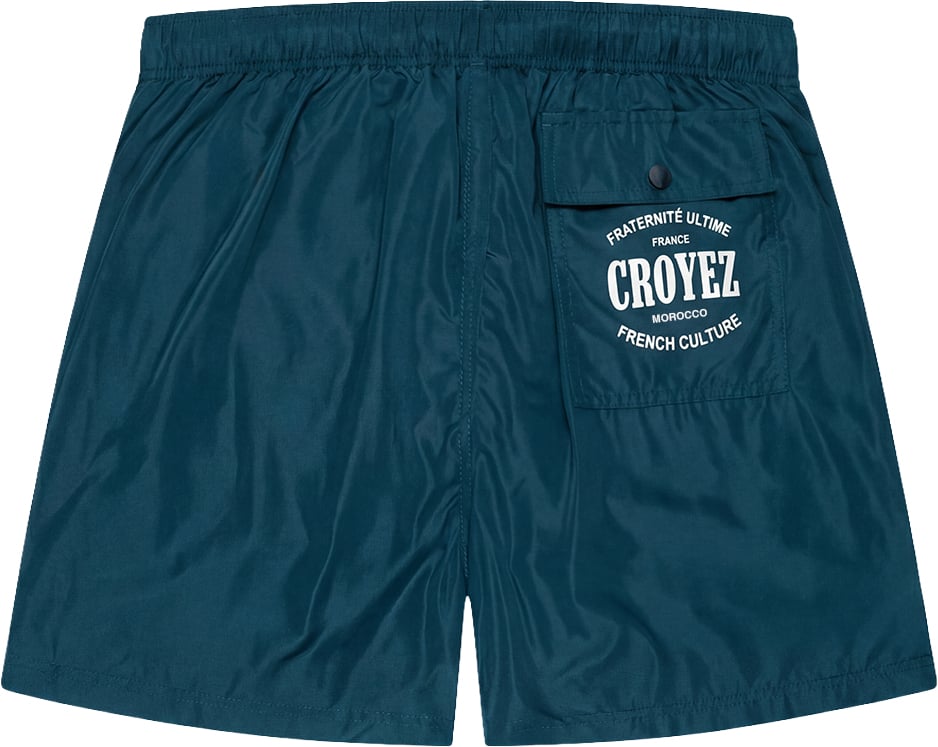 Croyez Croyez Stamp Swim Shorts Grijs