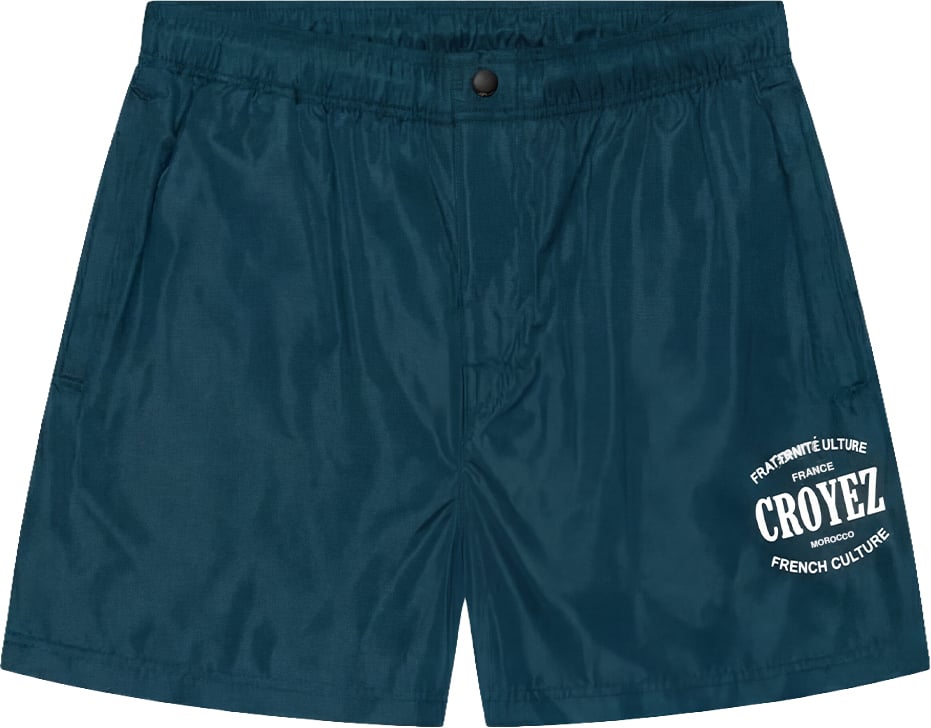 Croyez Croyez Stamp Swim Shorts Grijs