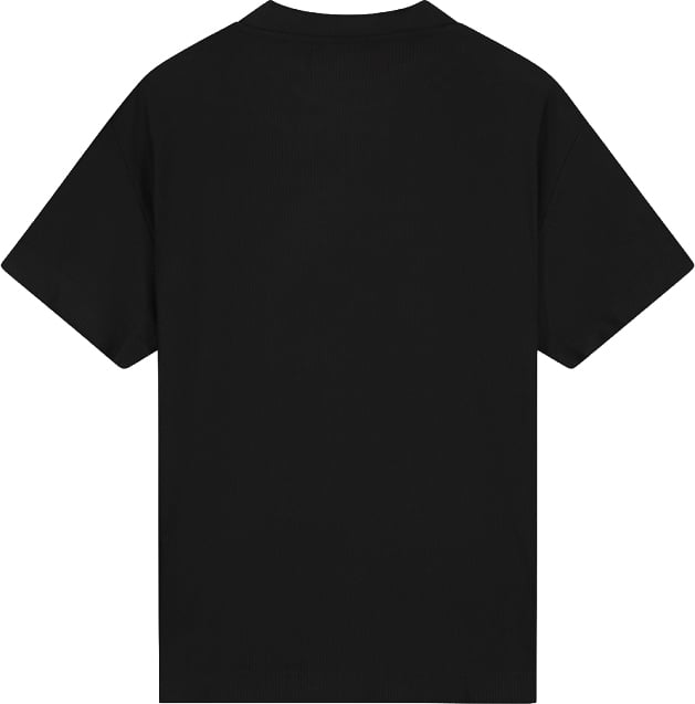 Croyez Plisse T-Shirt Zwart