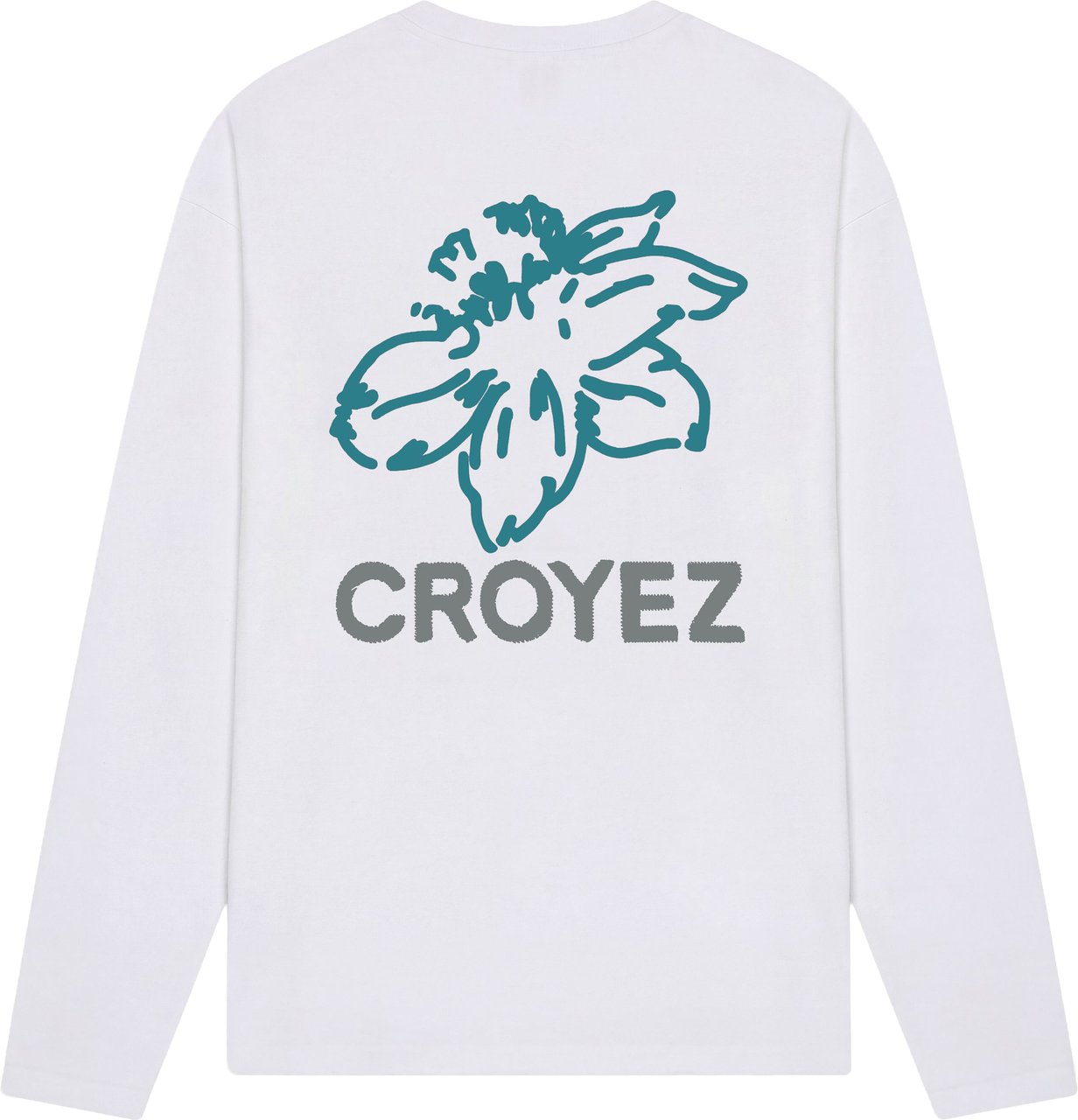 Croyez Croyez Gardener Longsleeve CRB30026049 White/Tiffany Blue 40020 Wit