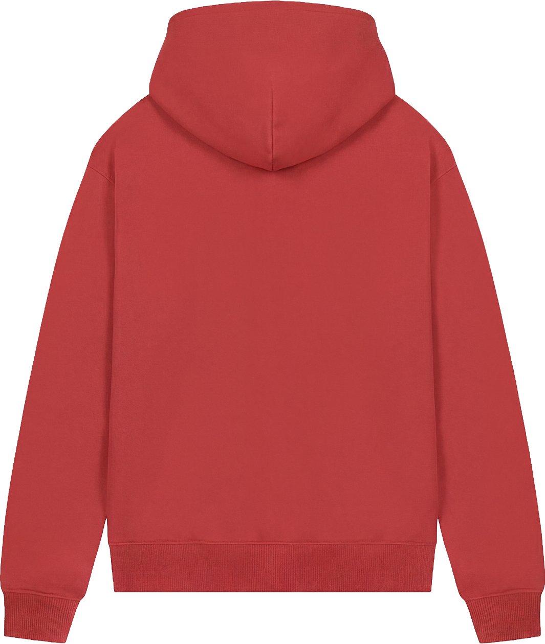 Croyez Etiquette Zip Hoodie Rood