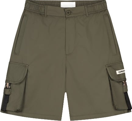 Croyez Croyez Etiquette Nylon Shorts Groen