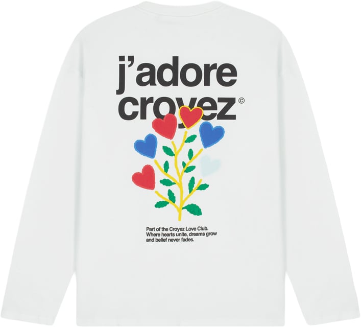 Croyez J'Adore Longsleeve T-Shirt Wit
