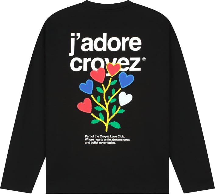 Croyez J'Adore Longsleeve T-Shirt Zwart