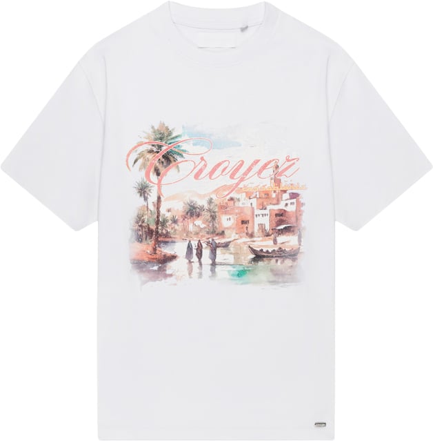 Croyez Casablanca Village T-Shirt CR1-HS25-27 White Wit