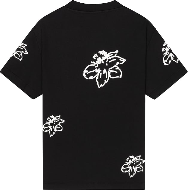 Croyez Flower T-Shirt CR1-AW25-19 Black Zwart