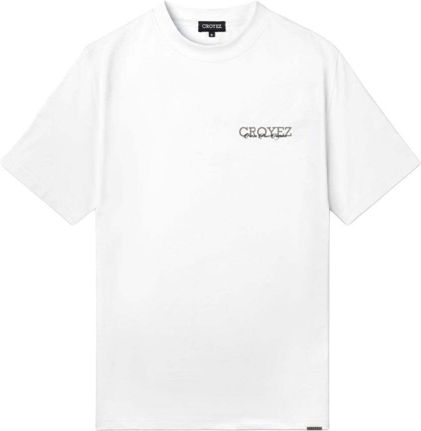 Croyez Frères T-Shirt CR1-SS23-21 White/vintagegrey Wit