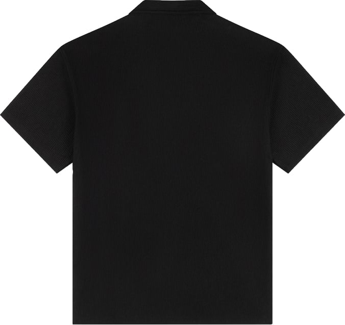 Croyez Ribbed Shirt CR1-SS25-25 Black Zwart