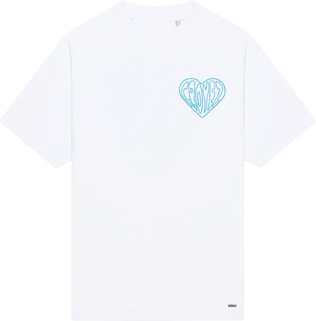 Croyez Sttiched Heart T-Shirt CR1-PF25-15 White Wit